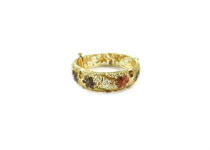 3 Tone Plated | Lace Bangles